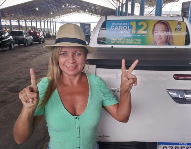 Madalena Silva, 2ª suplente de Luiz Castro ao senado, visita bases no Careiro Castanho