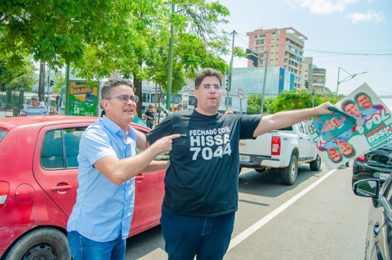 David Almeida desce de carro na Boulevard e reafirma apoio para Hissa Abrahão: ‘meu deputado federal’