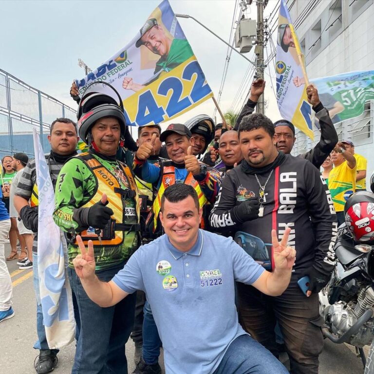 Israel Carvalho toma as ruas da Compensa com mais de 500 veículos entre carros e motos de apoiadores