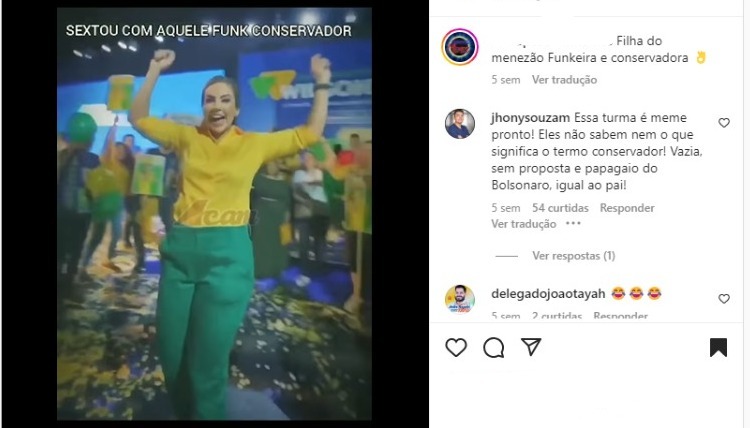 “Funkeira conservadora” foi assim que tentaram atacar Débora Menezes nas redes sociais