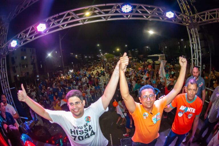 Projeto do Avante e de David para Câmara, Hissa é recebido por multidão no Viver Melhor