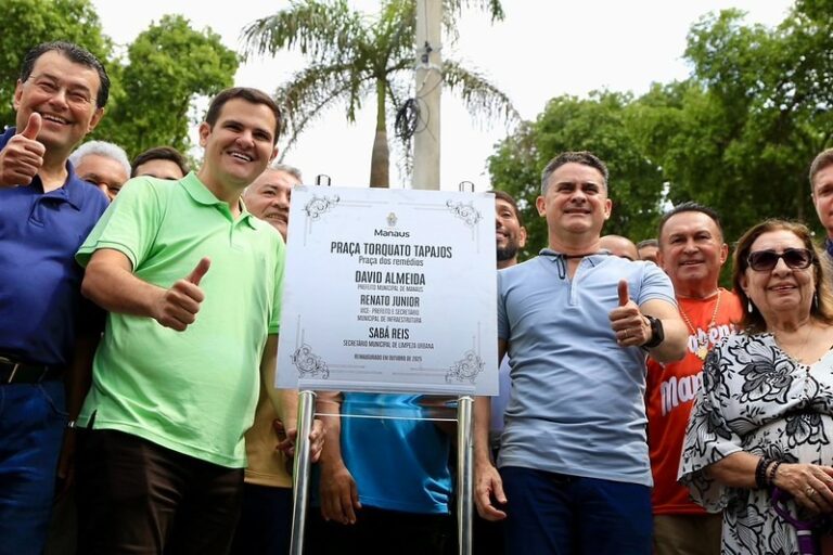 Prefeito David Almeida presenteia Manaus com praça dos Remédios revitalizada e transforma símbolo histórico em espaço de dignidade