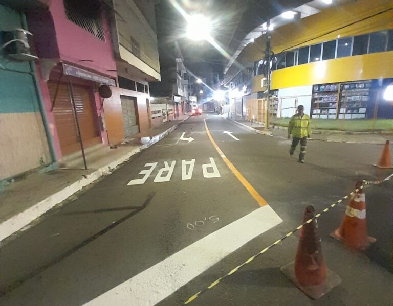 Prefeitura de Manaus regulamenta sinalização da rua Mundurucus, no Centro