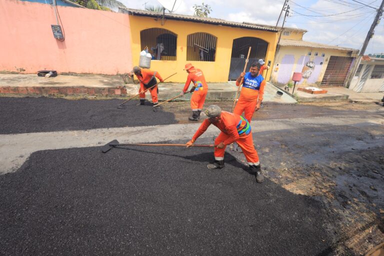 ‘Plano de Verão’ da Prefeitura de Manaus avança no bairro Nova Cidade, zona Norte