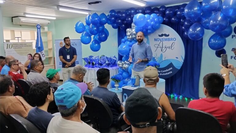 Equipes da prefeitura promovem ação de saúde na abertura do ‘Novembro Diabetes Azul’